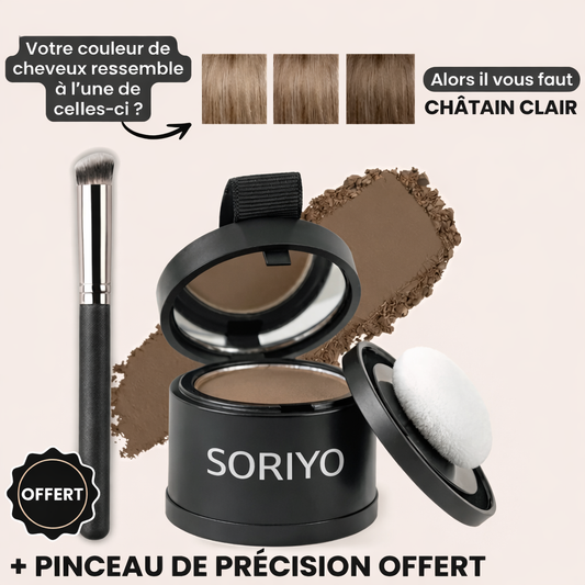 Soriyo™ – Poudre densifiante pour cheveux clairsemés