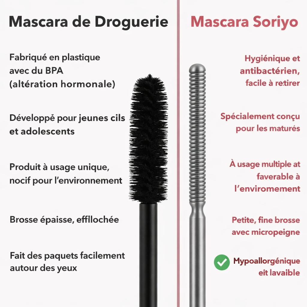 Enfin des cils à nouveau visibles, bien fournis et longs.