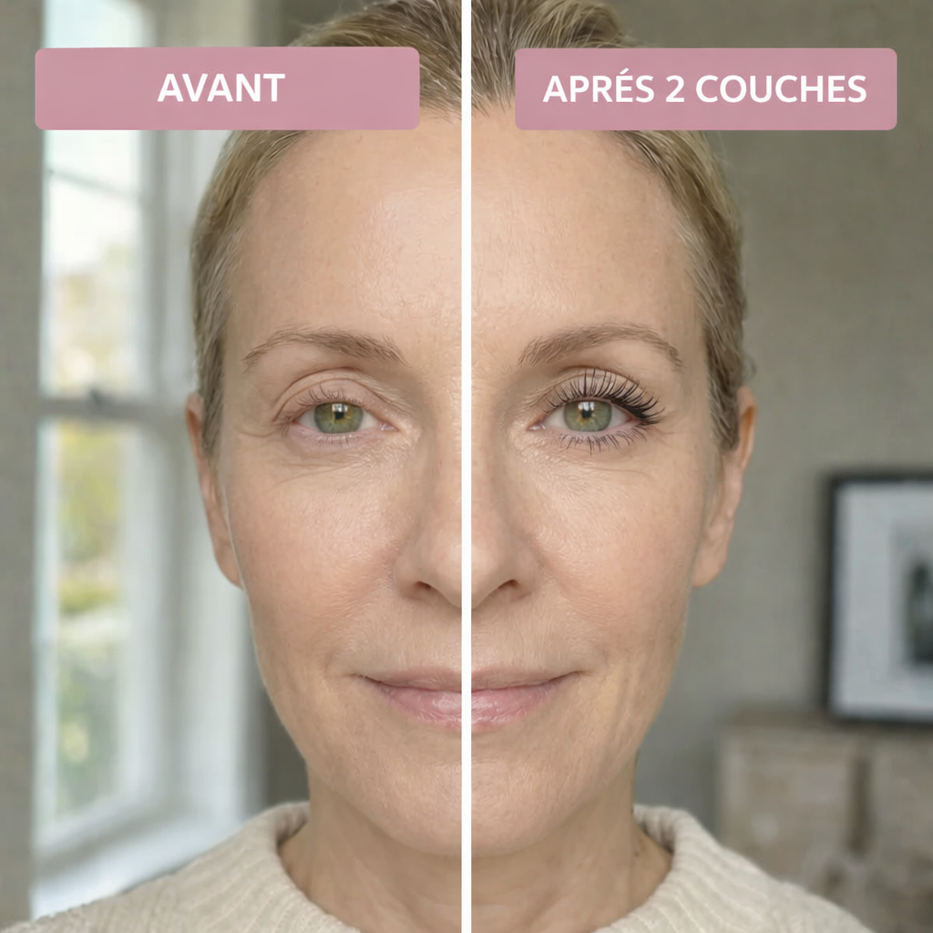 Enfin des cils à nouveau visibles, bien fournis et longs.