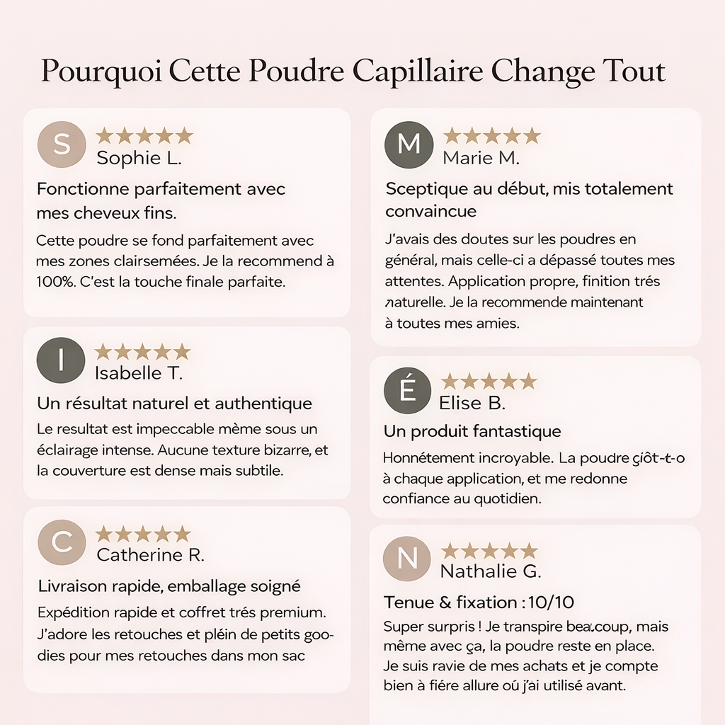 Soriyo™ – Poudre densifiante pour cheveux clairsemés