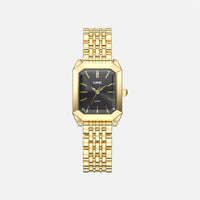 Acier inoxydable premium plaqué or 14k / Noir
