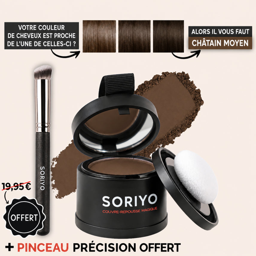 Soriyo™ – Poudre densifiante pour cheveux clairsemés